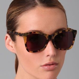 Karen Walker Classic Perfect Day Tortoise Sunglasses GUC